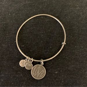 Alex & Ani Silver Love Bangle
